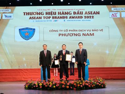 CÔNG TY CỔ PHẦN DỊCH VỤ BẢO VỆ PHƯƠNG NAM VINH DỰ ĐẠT TOP 10 THƯƠNG HIỆU HÀNG ĐẦU ASEAN 2022 – ASEAN TOP BRANDS AWARD
